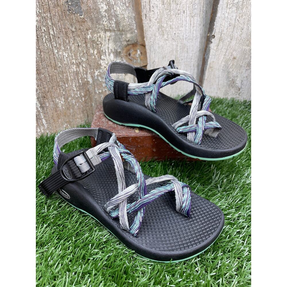 CHACO Zx2 Purple Teal Gray Sandals Women's 5